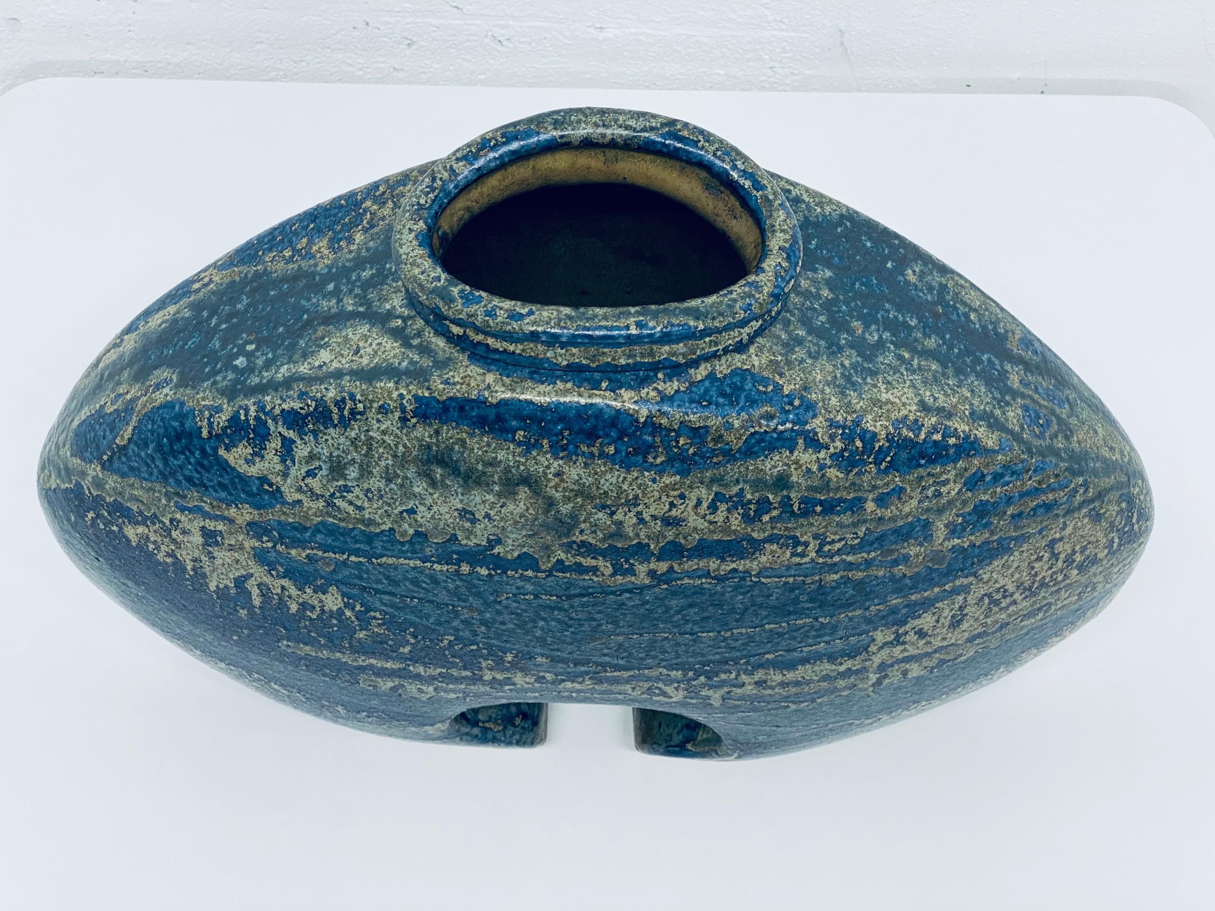 Mid-Century Studio Pottery Vase by Aleph Hammer, Signed For Sale 5