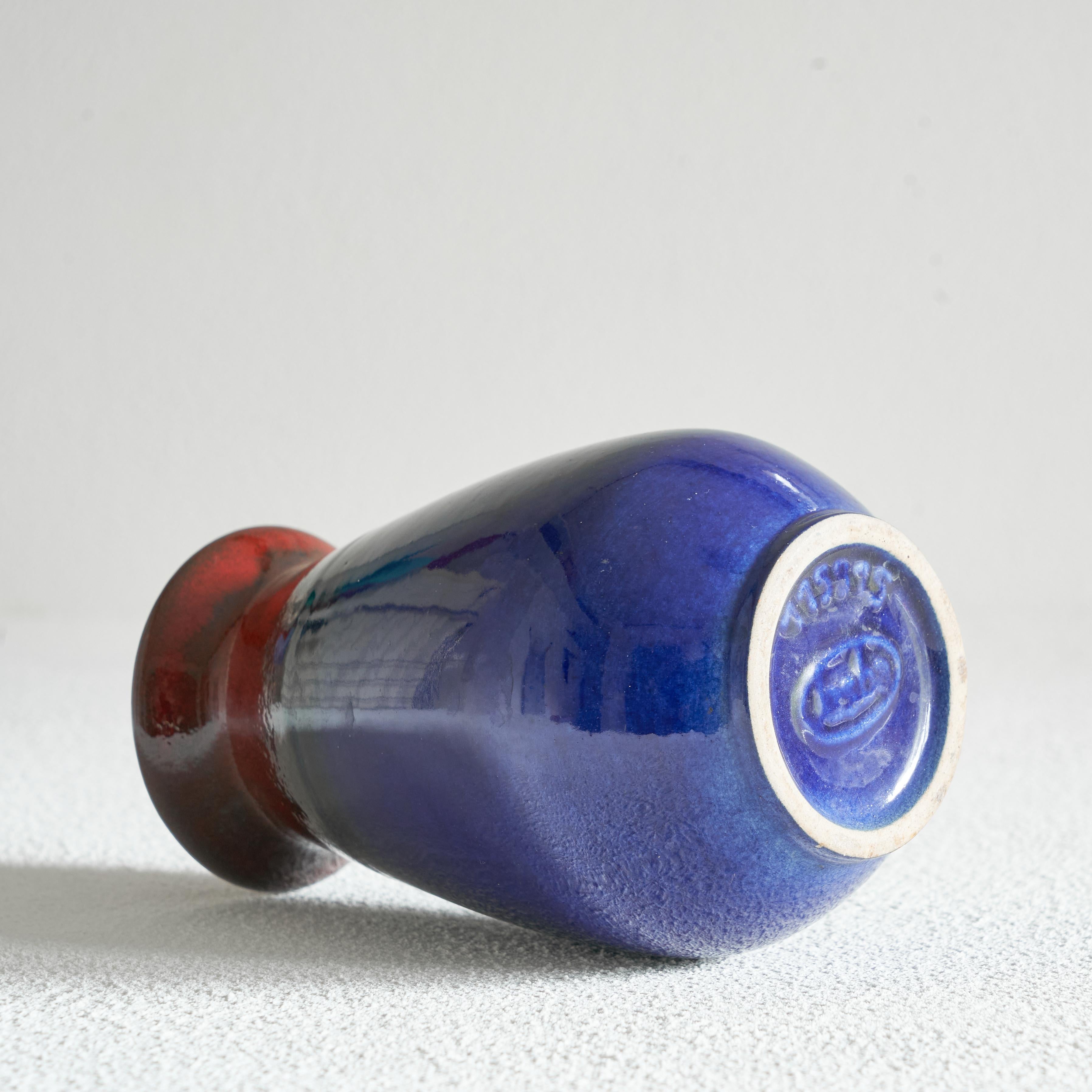Midcentury Studio Pottery Vase by Jasba Keramik, 1960s In Good Condition For Sale In Tilburg, NL