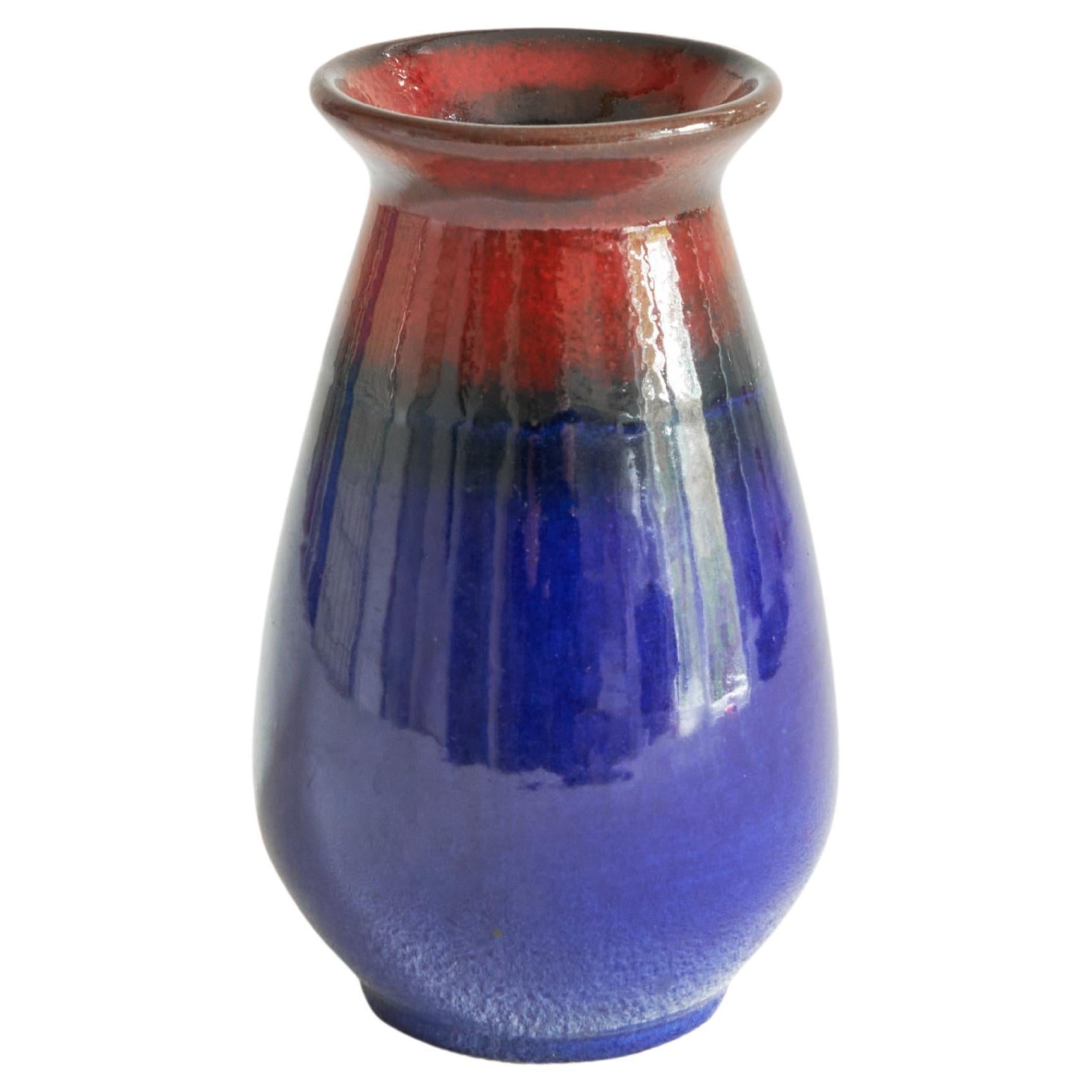 Midcentury Studio Pottery Vase by Jasba Keramik, 1960s For Sale