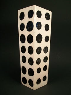 Mid Century Studio Pottery Vase - Hand Painted - Unsigned - Circa 1970's