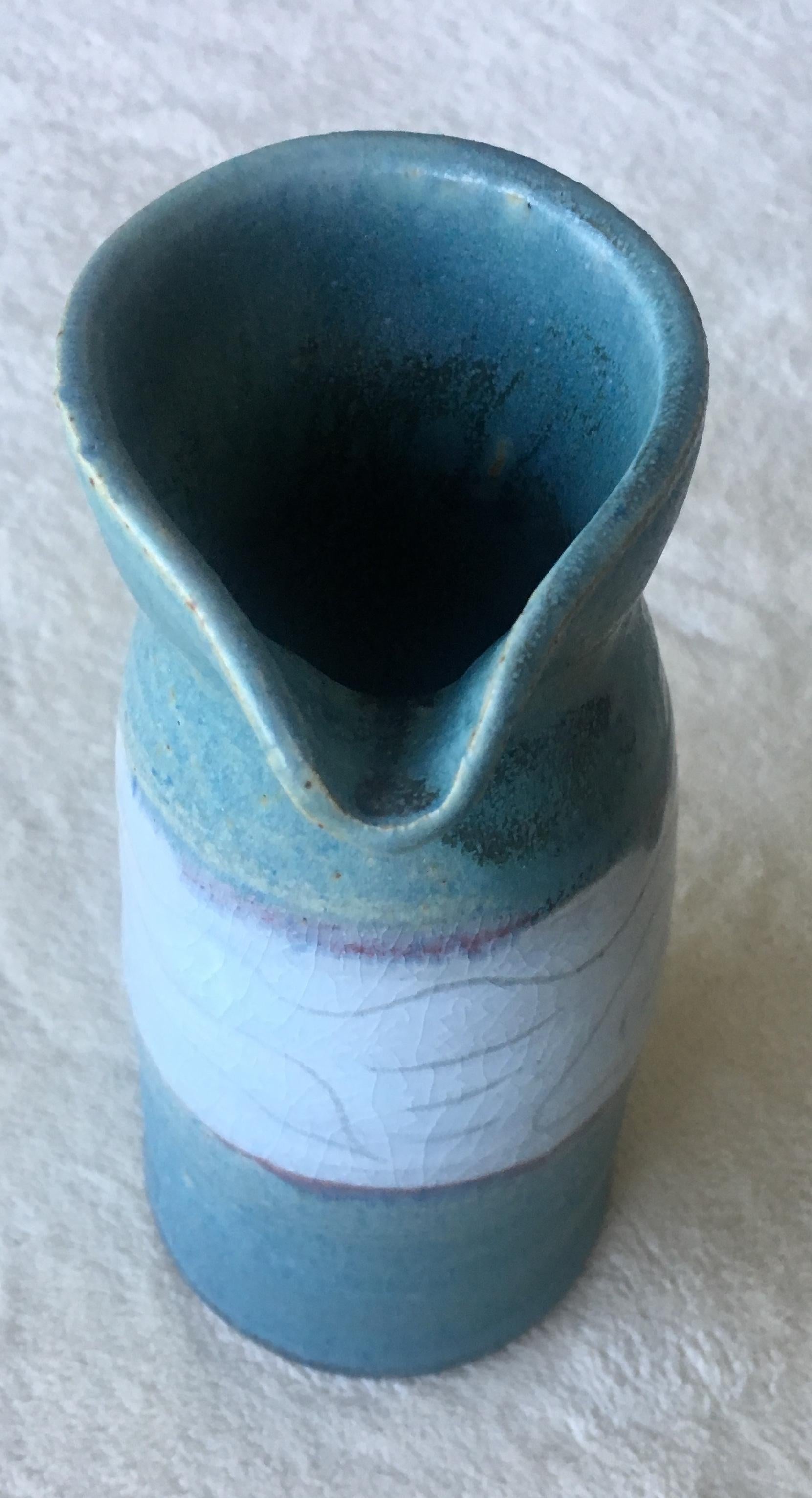 Mid-Century Modern Vase en poterie d'atelier américaine du milieu du siècle dernier, signé en vente