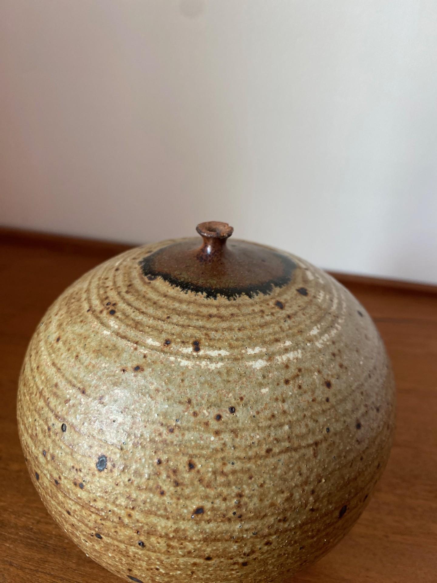 Mid Century Studio Pottery Weed Pot in the style of Jerry Glenn 3