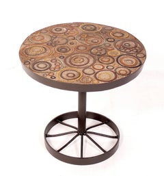 Mid Century Studio Tile Table Artist Made Modern Art Martz Era