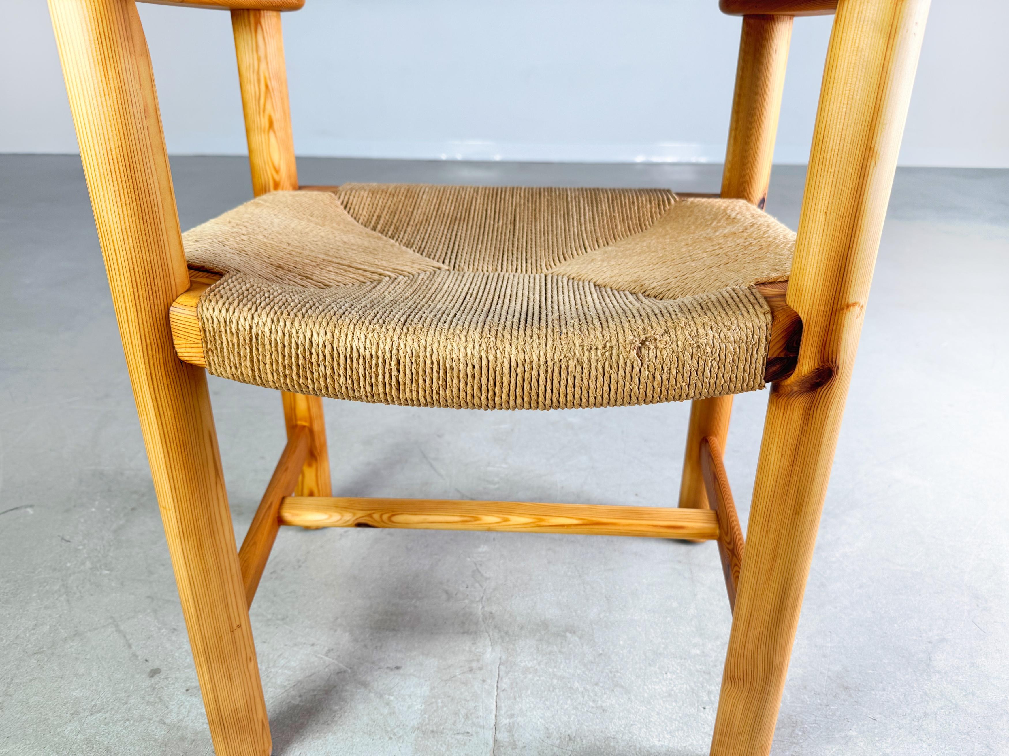 Mid-20th Century Mid Century Stuhl Hirtshals Savvaerk Rainer Daumiller Kiefer For Sale