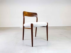 Mid Century Stuhl J.L. Møllers Møbelfabrik Niels O Møller Modell 75 Teak