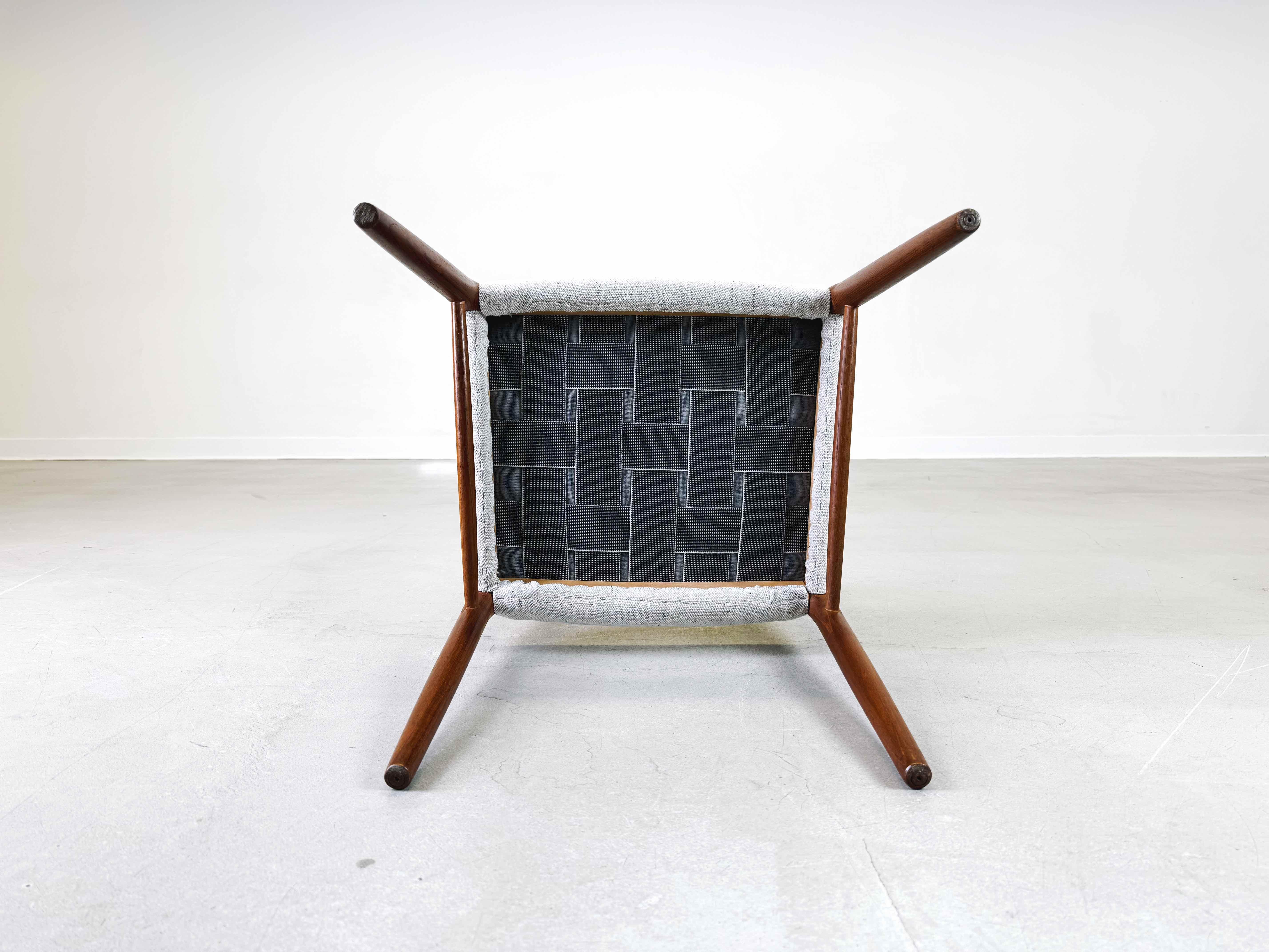 Mitte des Jahrhunderts Stuhl J.L. Møllers Møbelfabrik Niels O Møller Modell 75 Teak (Teakholz) im Angebot