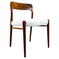 Mid Century Stuhl J.L.A. Møllers Møbelfabrik Niels O Møller Modell 75 Teak