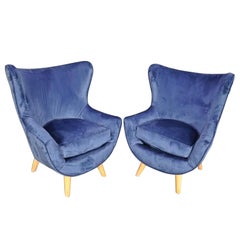 Sillones de estilo de mediados de siglo