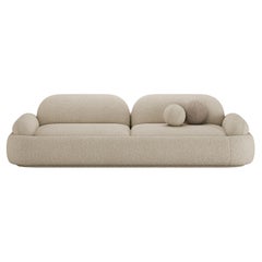 Mid-Century Style Banjo Sofa in Chenille by Mavo Atelier, Handmade in Portugal