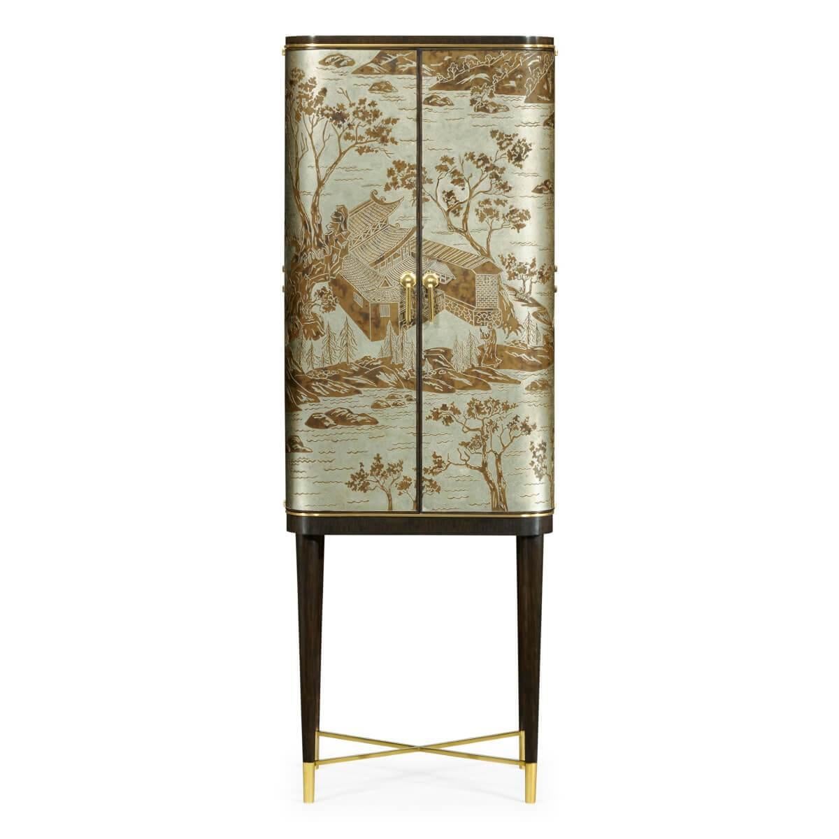 French Midcentury Style Bar Cabinet