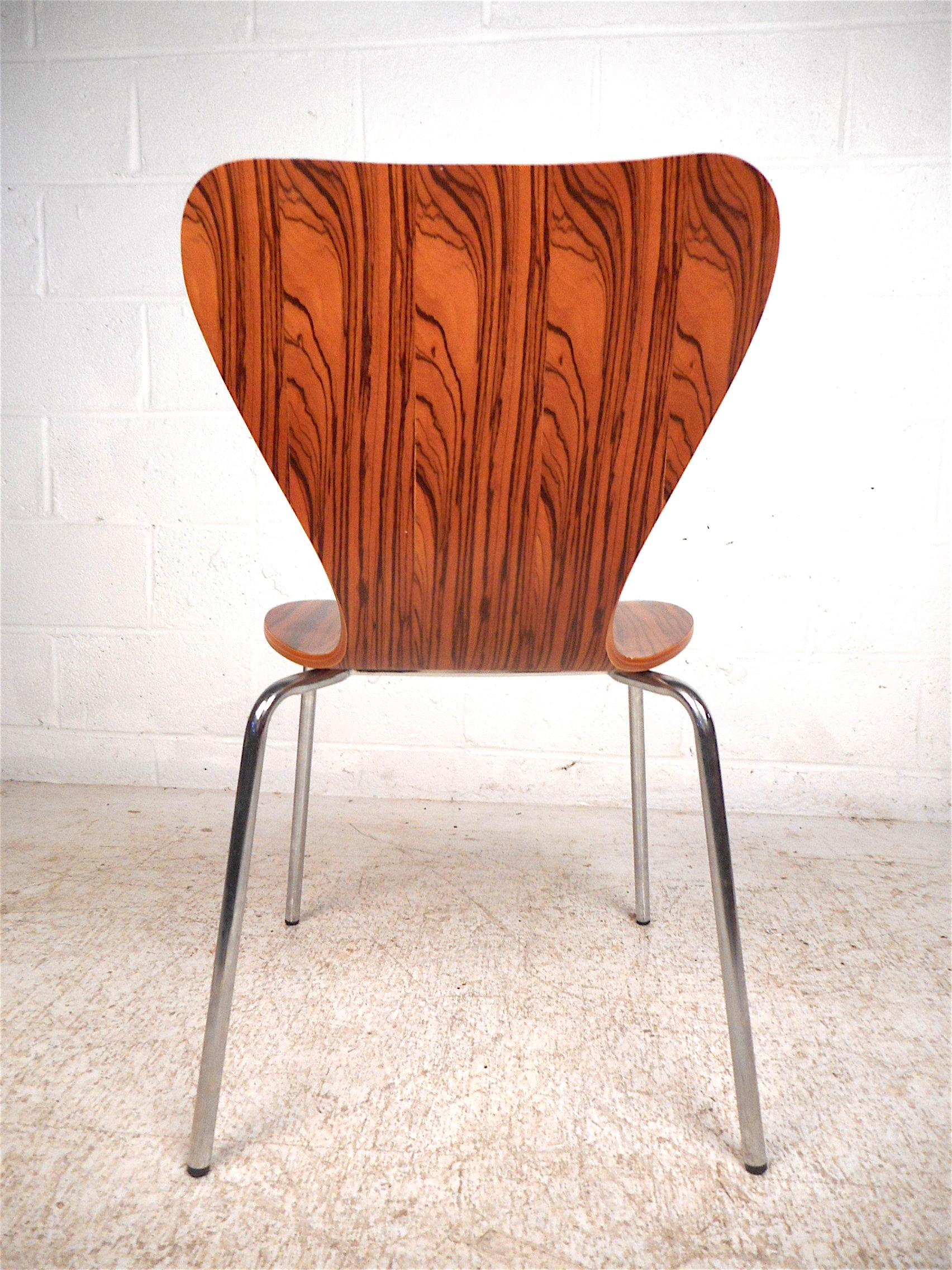 Mid-Century Modern Midcentury Style Bentwood Stacking Chairs