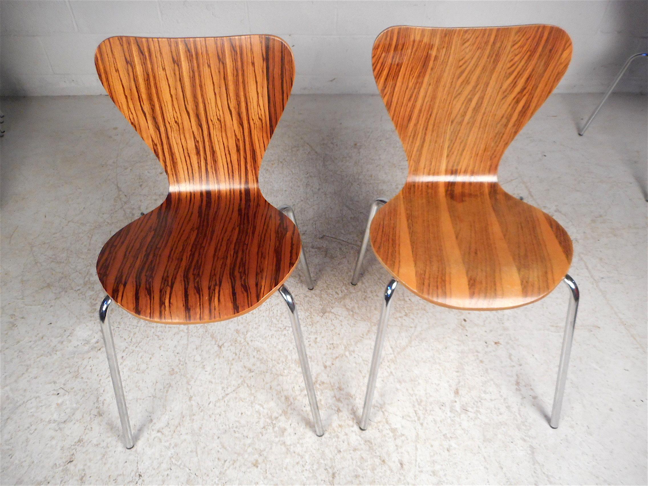 20th Century Midcentury Style Bentwood Stacking Chairs