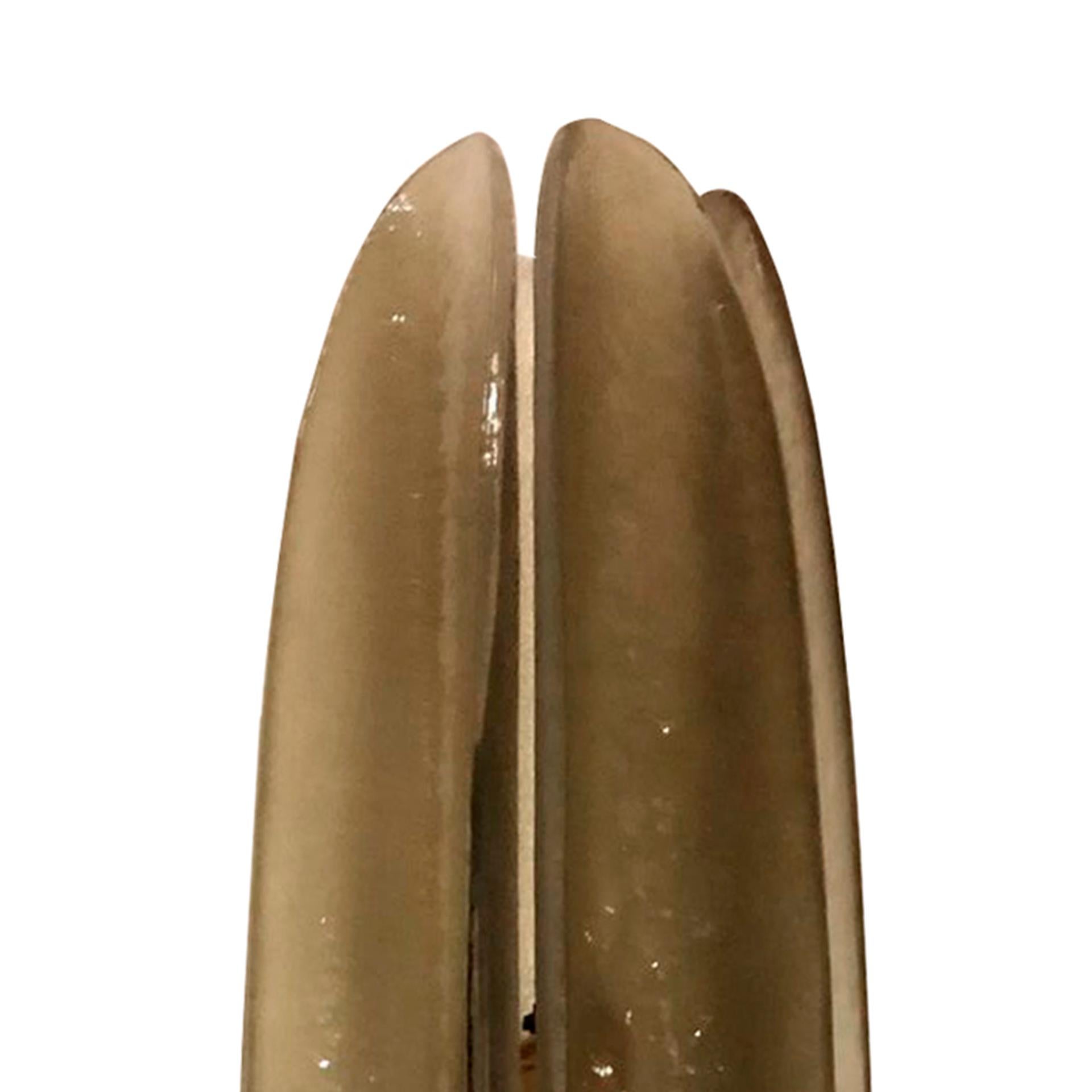 Apliques de Cristal de Murano Negro Estilo Mitad de Siglo, Diseño Contemporáneo, Italia Murano Latón en venta