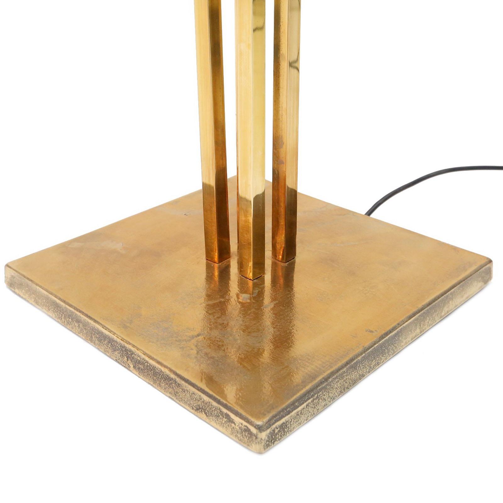 Tommaso Barbi Mid-Century Modern Italian Brass Floor Lamp 