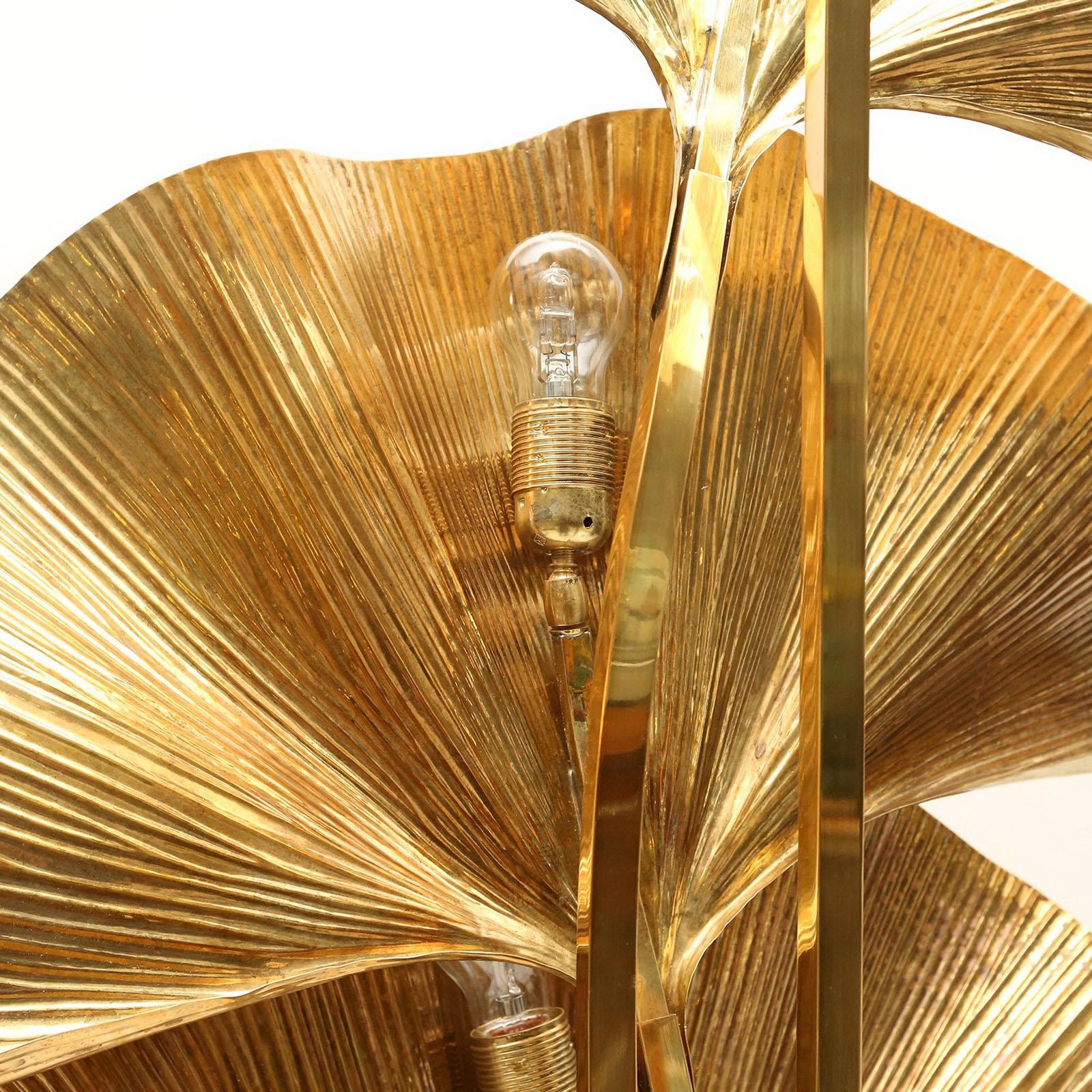 Tommaso Barbi Mid-Century Modern Italian Brass Floor Lamp 