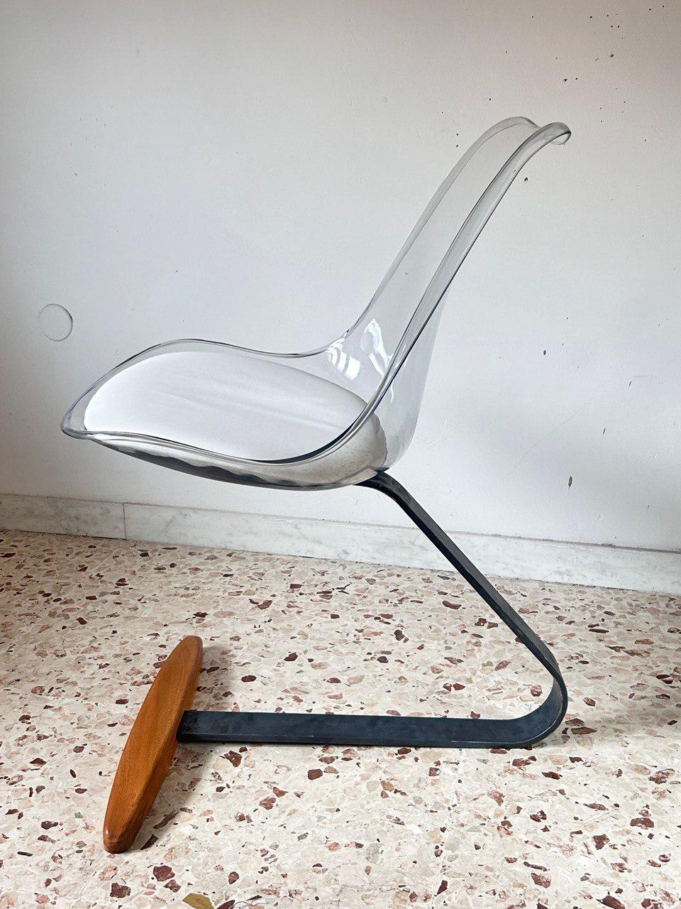 European Mid-Century style chairs space age Italian manufacture set of 6 in vendita
