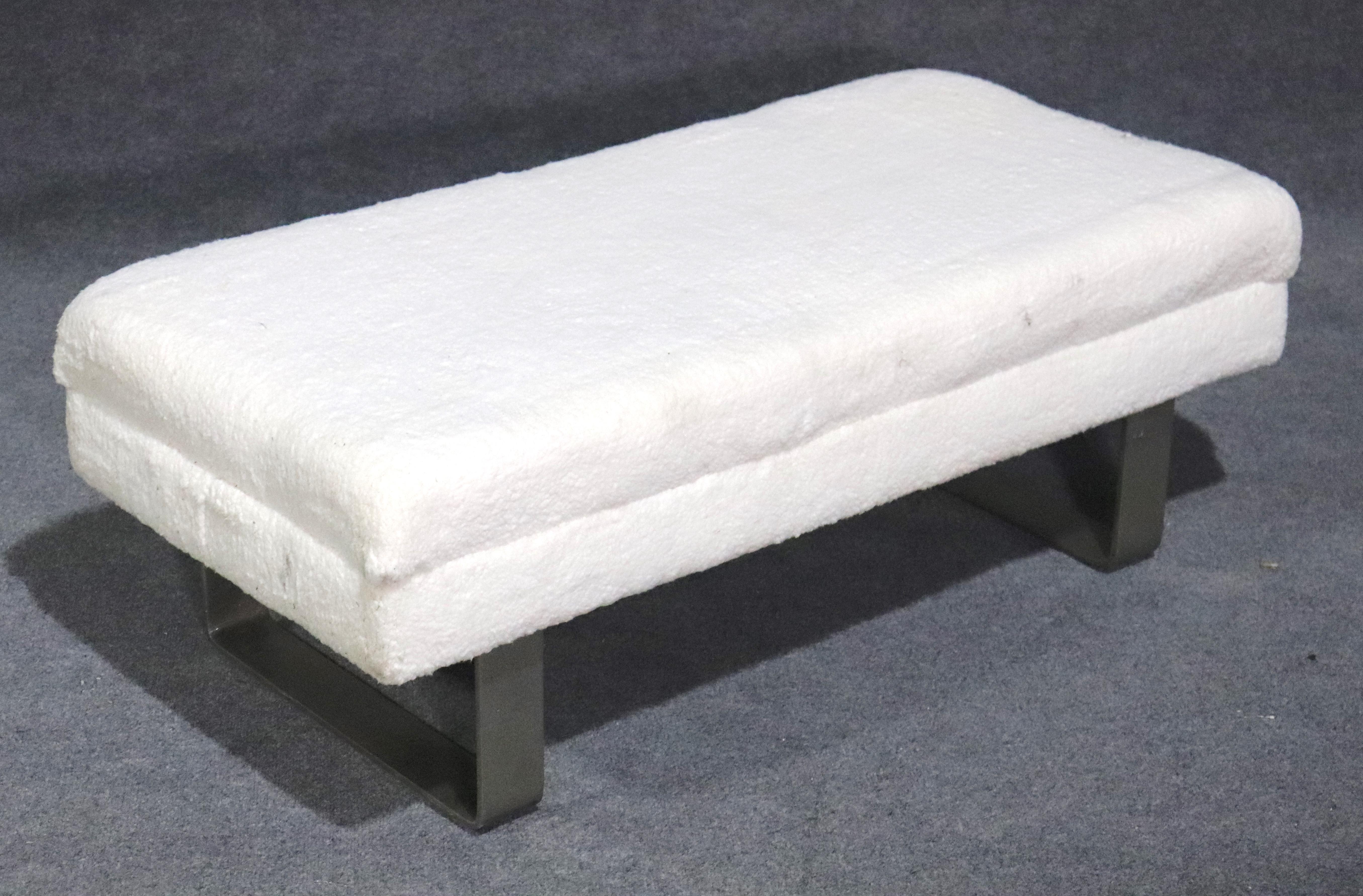 Mid-Century Modern Mid-Century Style Covered Bench For Sale