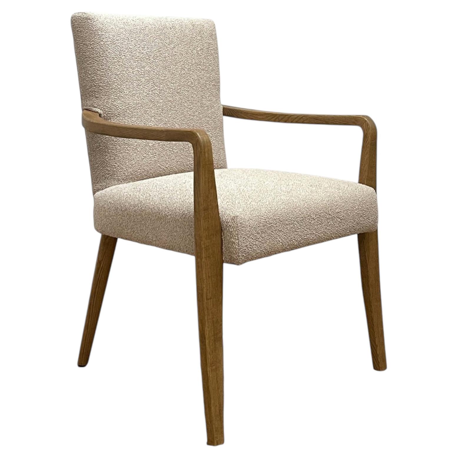 Mid Century Style Dining Chairs With Arms, Priced Per Chair.