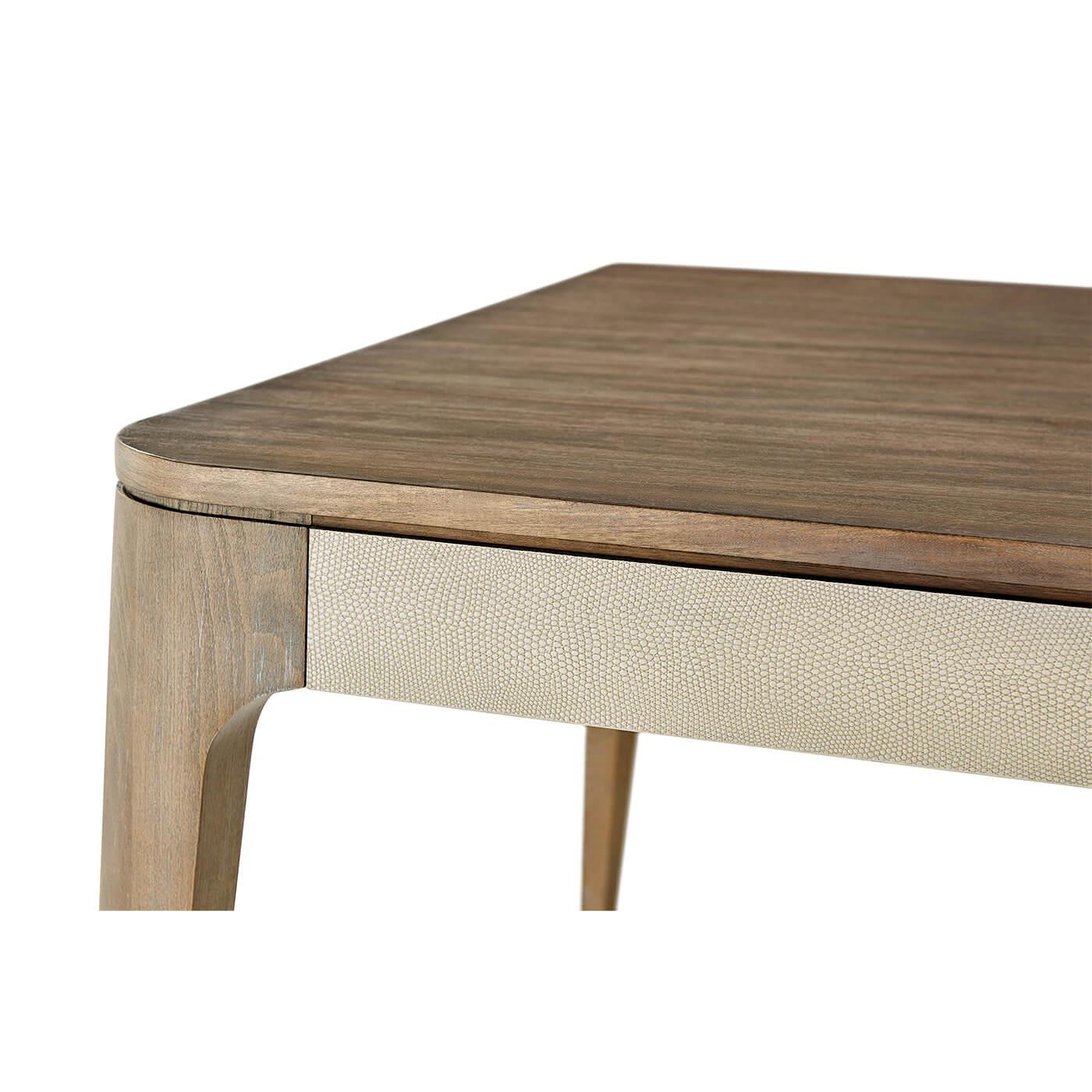 Contemporary Mid Century Style Dining Table, Light