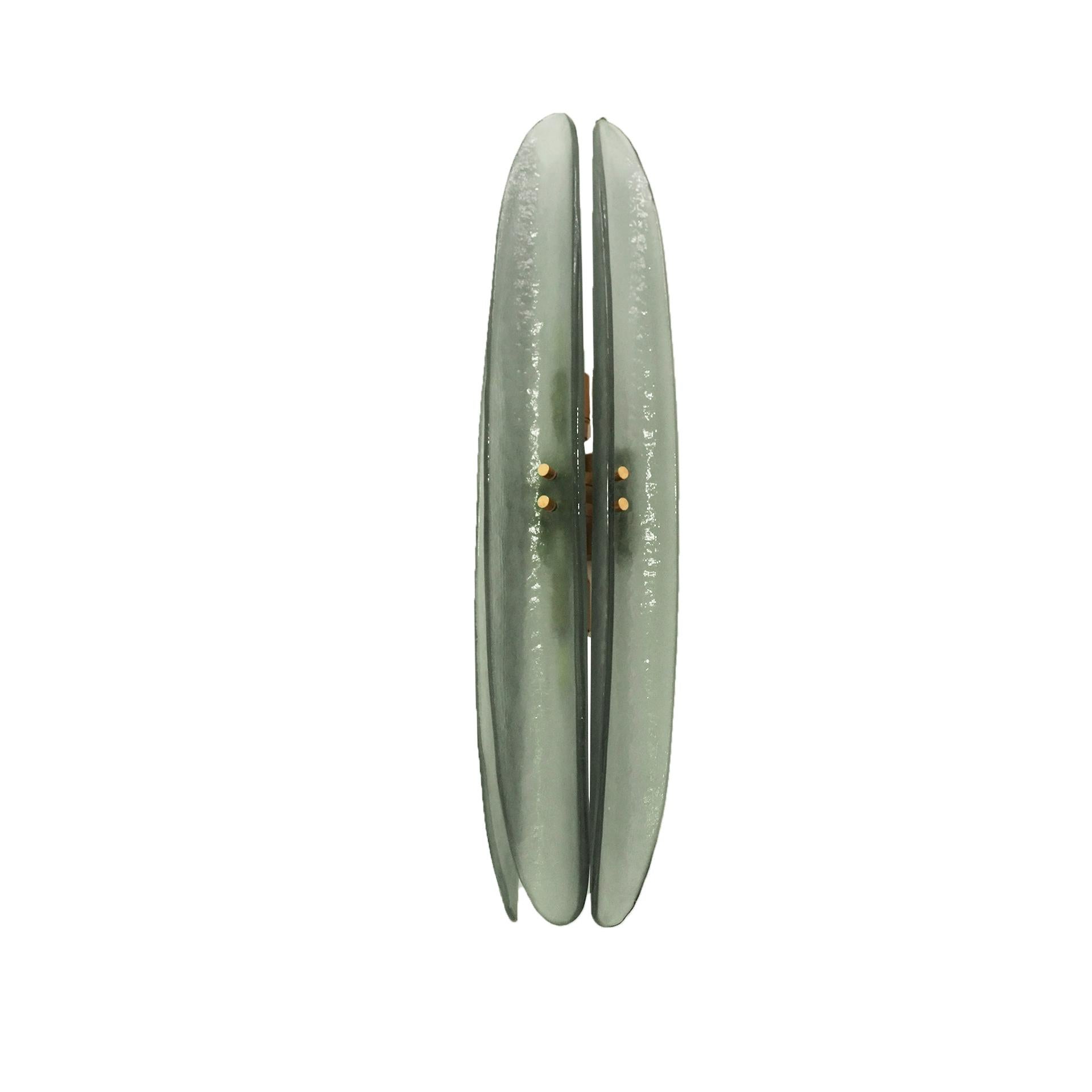 Modern Mid Century Style Murano Glass Sconces, Contemporary Design, Italy Murano For Sale