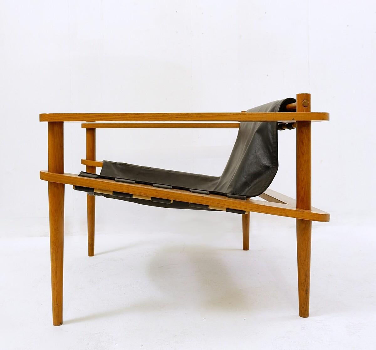 Wood Mid-Century Style Italian Armchair in the Style of Zanotta