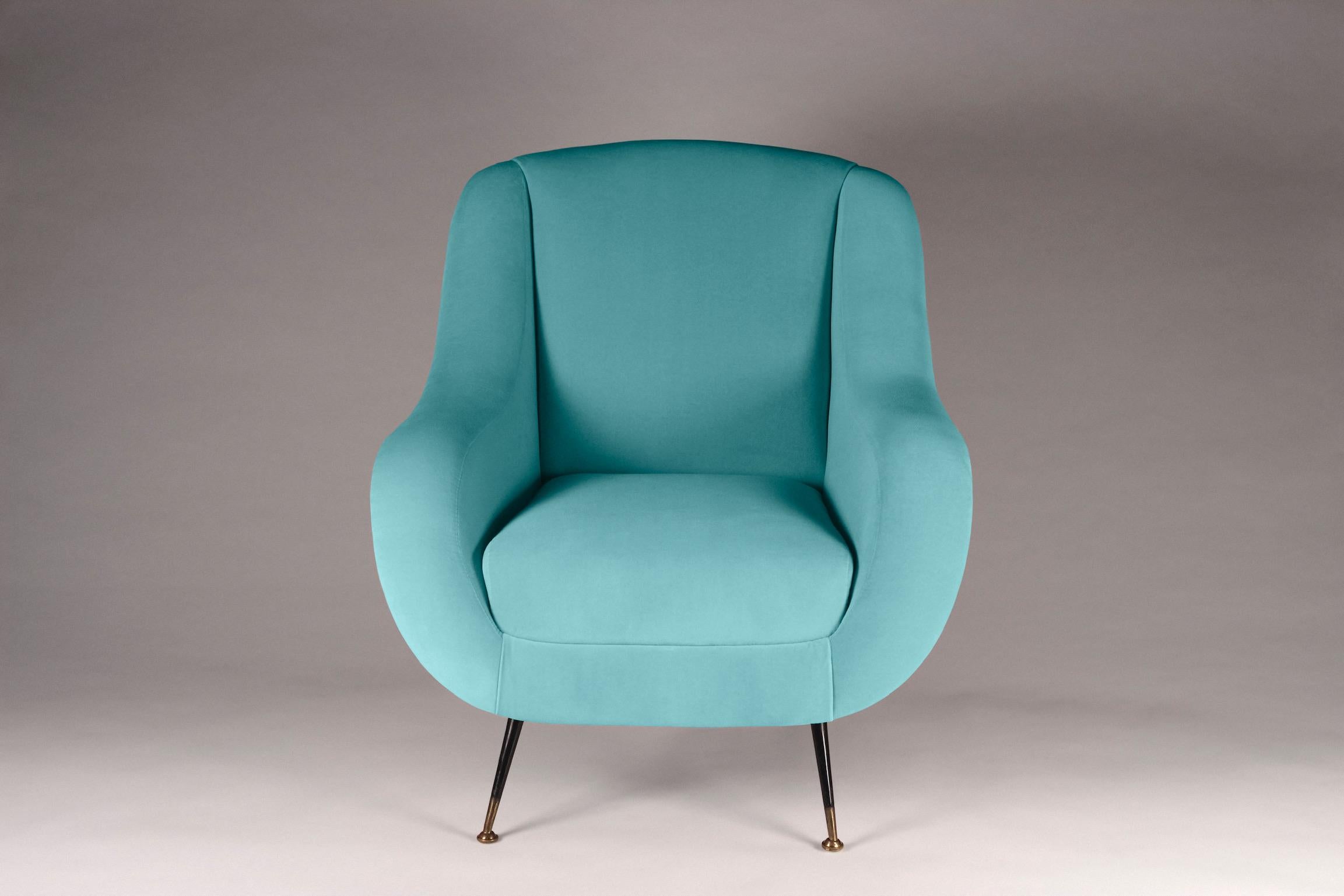 Sophia was inspired by stylish Italian design from the 1950s and is now created by English craftsman for the 21st century. We developed a lounge chair with the option of producing any number to your fabric specification. The price quoted is based on