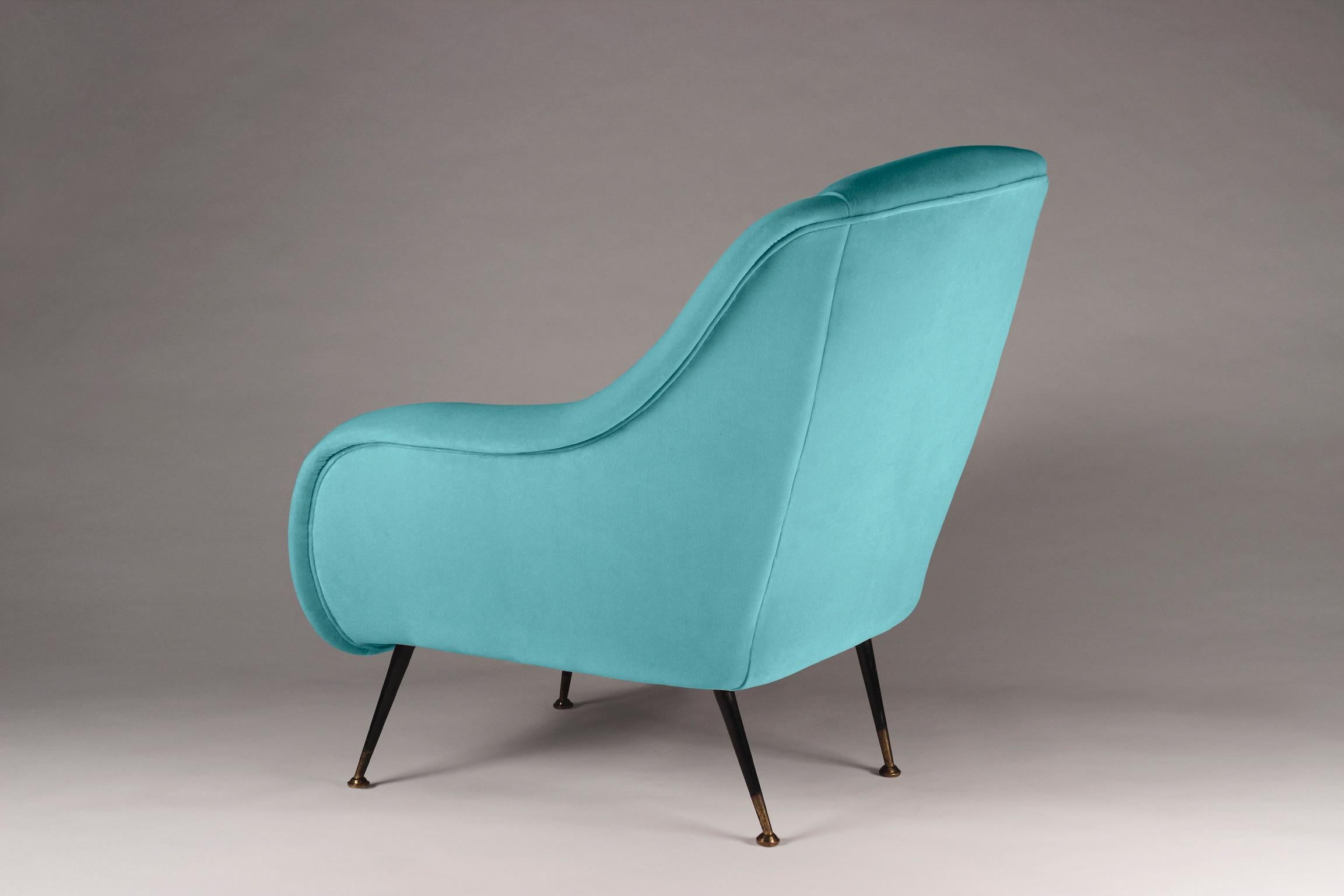 turquoise arm chair