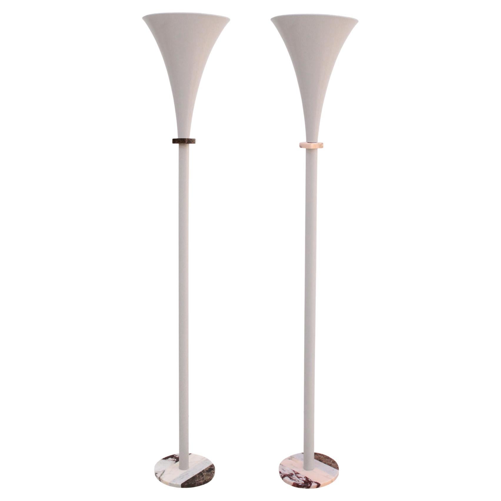Mid-Century Style Italian Pair of Floor Lamp Designed by L.A. Studio