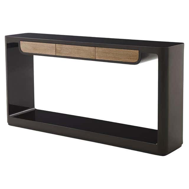 Vintage Two Tone Laminate Console Table For Sale at 1stDibs