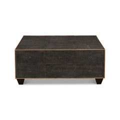 Mid Century Style Leather Cocktail Table