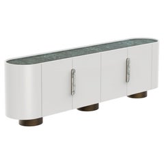 Credenza in marmo di Marvão in stile Mid-Century, realizzata a mano in Portogallo da Greenapple