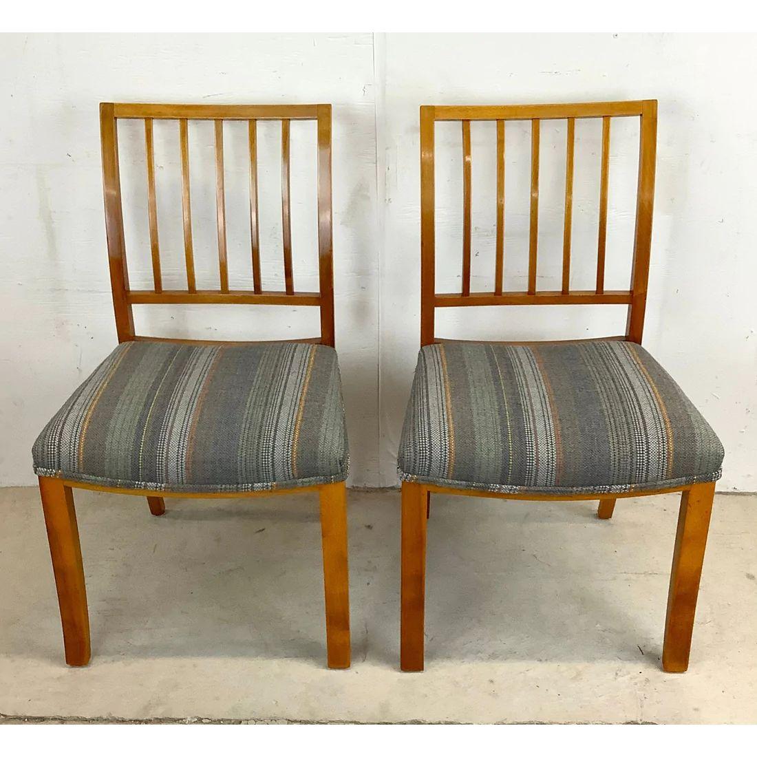 Unknown Midcentury Style Mid-Back Dining Chairs, Set of Six