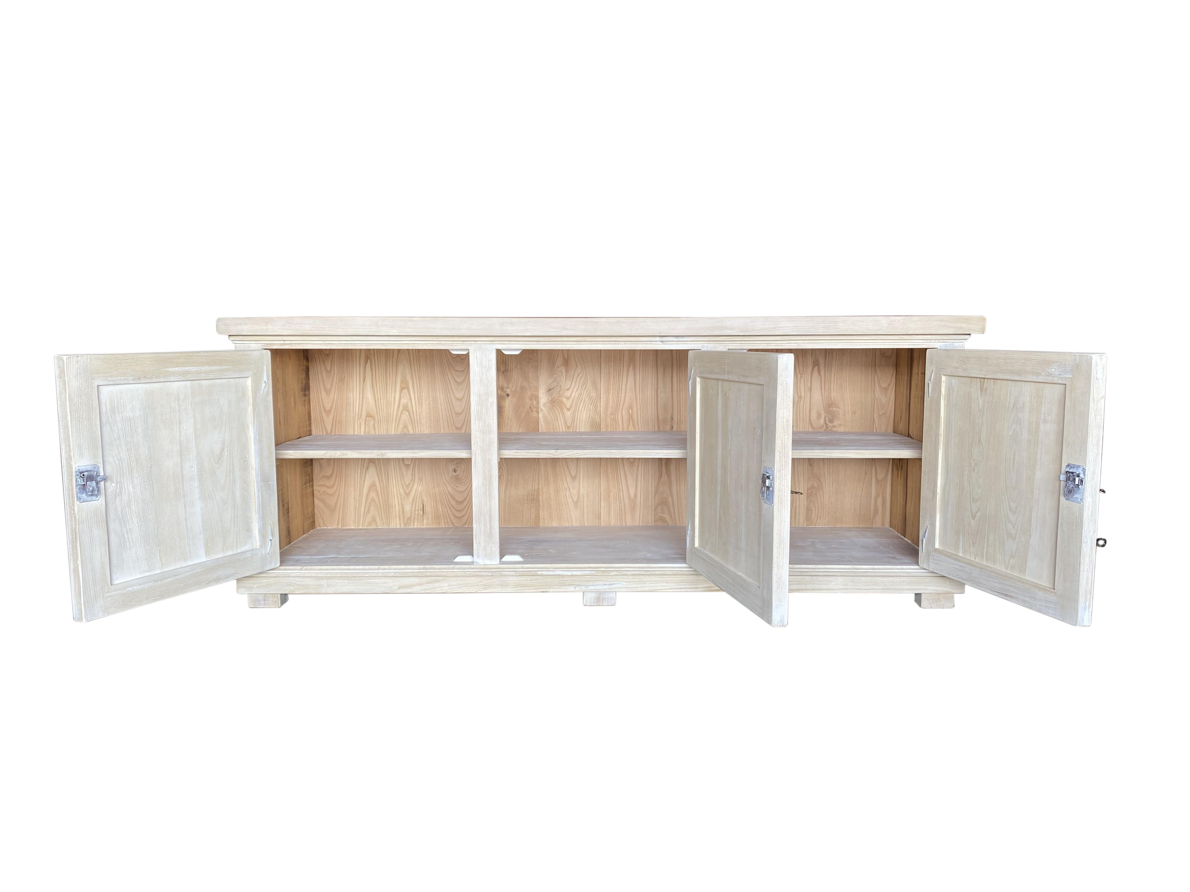 Italian Mediterranean Style FORTE Dolomiti Chestnut Credenza In-Stock or custom quote For Sale