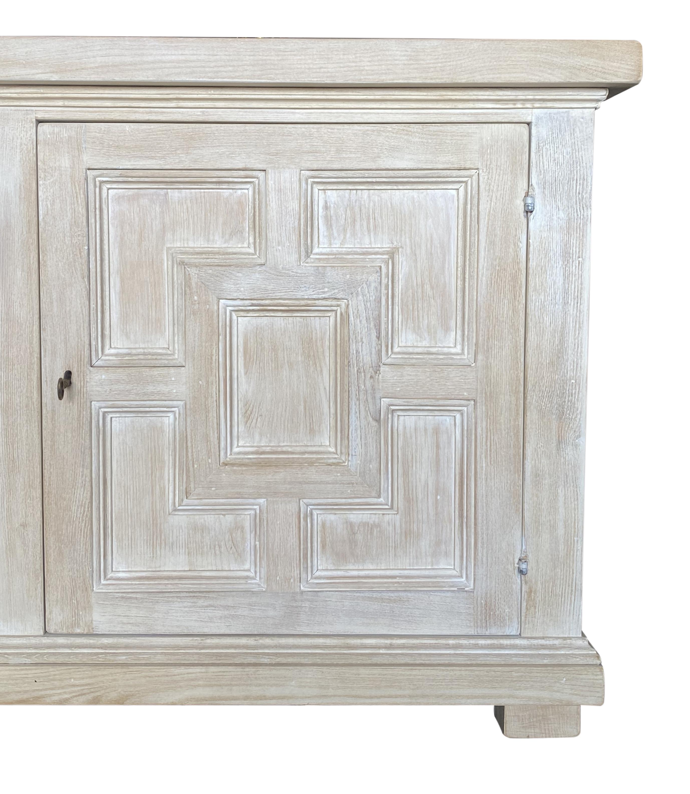 Mediterranean Style FORTE Dolomiti Chestnut Credenza In-Stock or custom quote For Sale 2