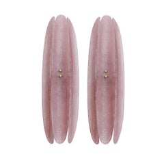 Sconcese in vetro di Murano rosa in stile Mid Century, design contemporaneo, Italia Murano