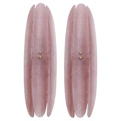 Appliques en verre de Murano rose, style milieu de siècle, Design contemporain, Italie Murano