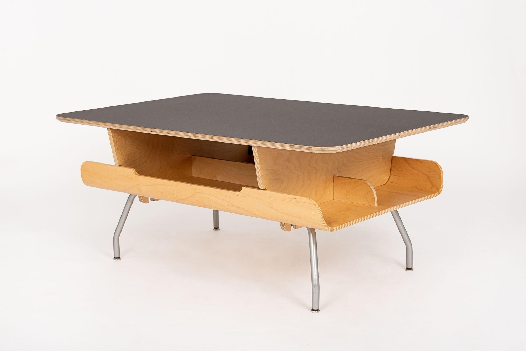 Mid Century Style Plywood Coffee Table by Herman Miller 2000s 3