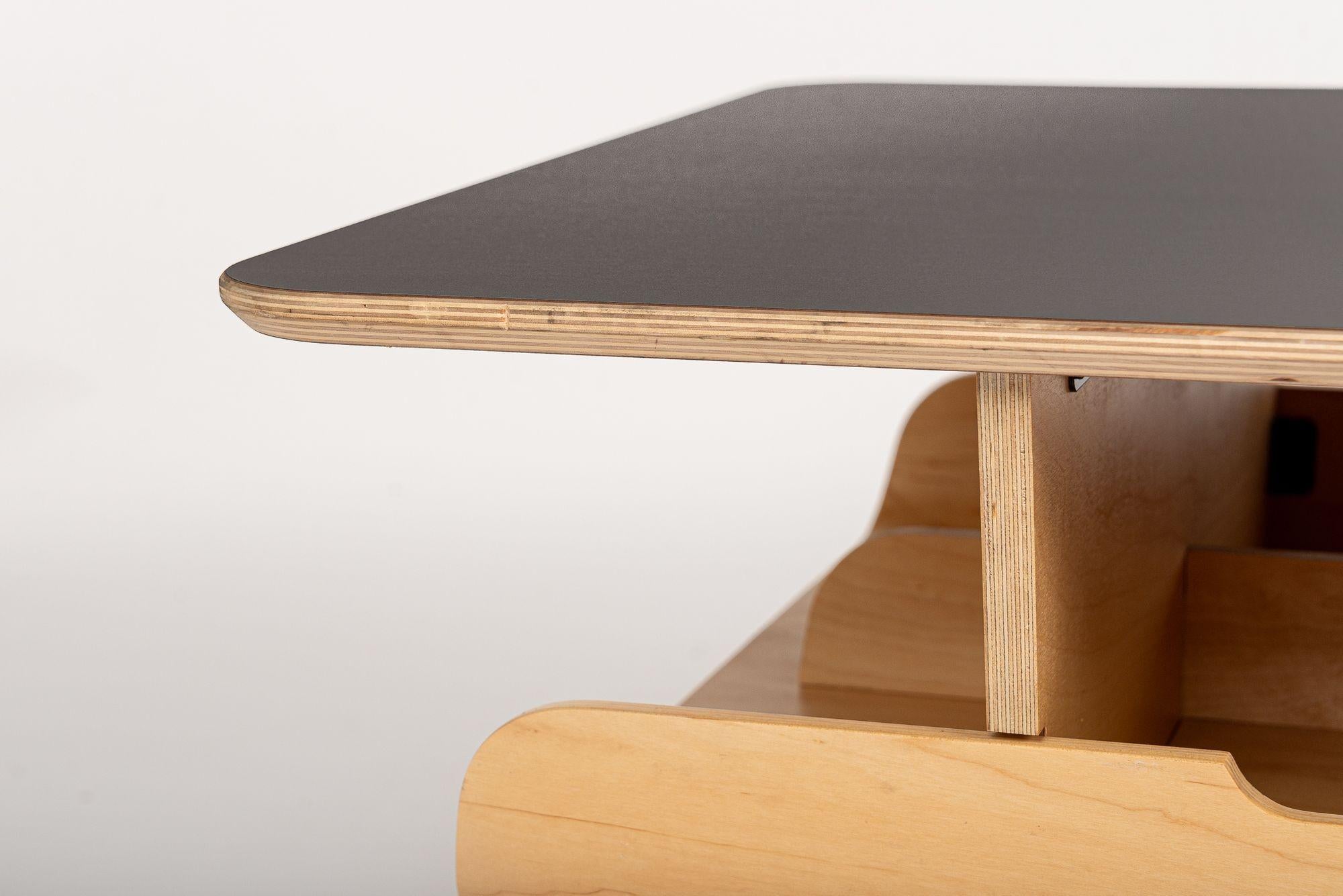 Mid Century Style Plywood Coffee Table by Herman Miller 2000s 4