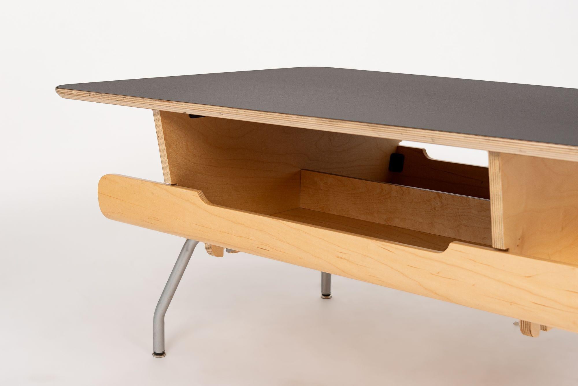 American Mid Century Style Plywood Coffee Table by Herman Miller 2000s
