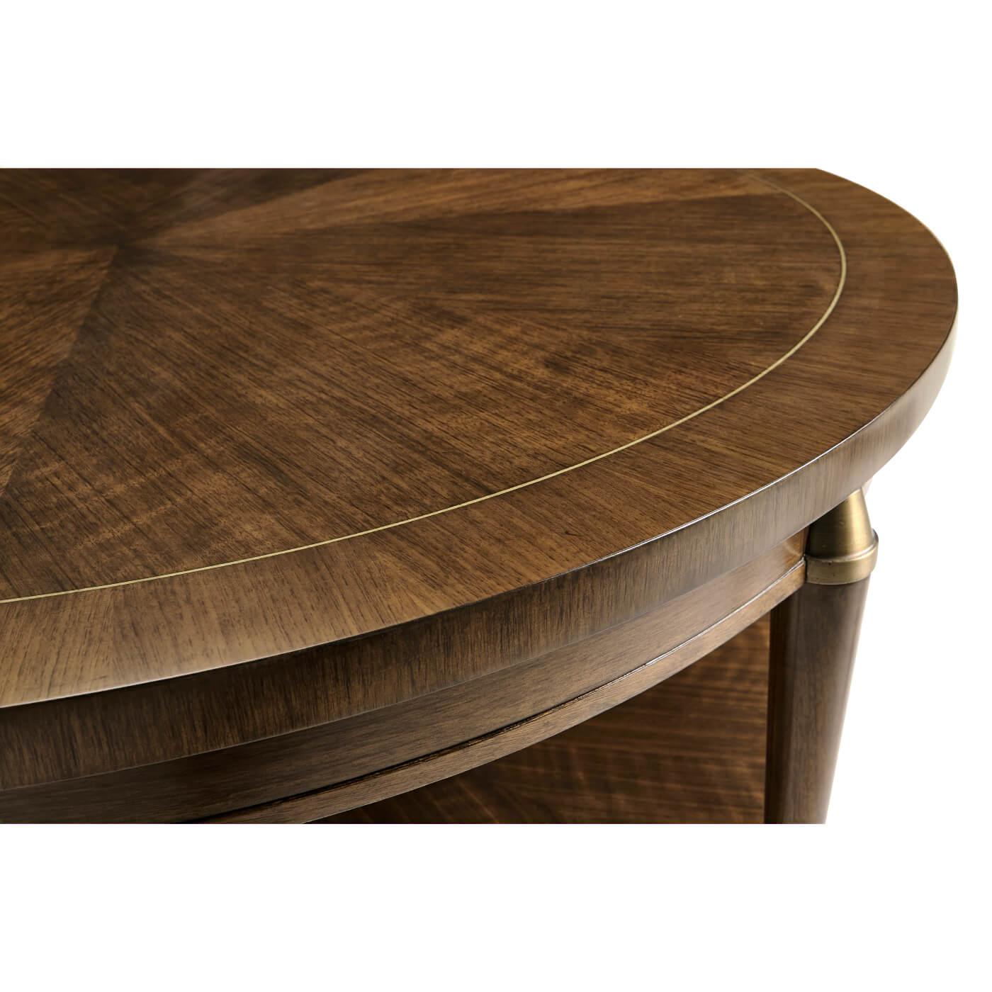 Vietnamese Midcentury Style Round Coffee Table For Sale