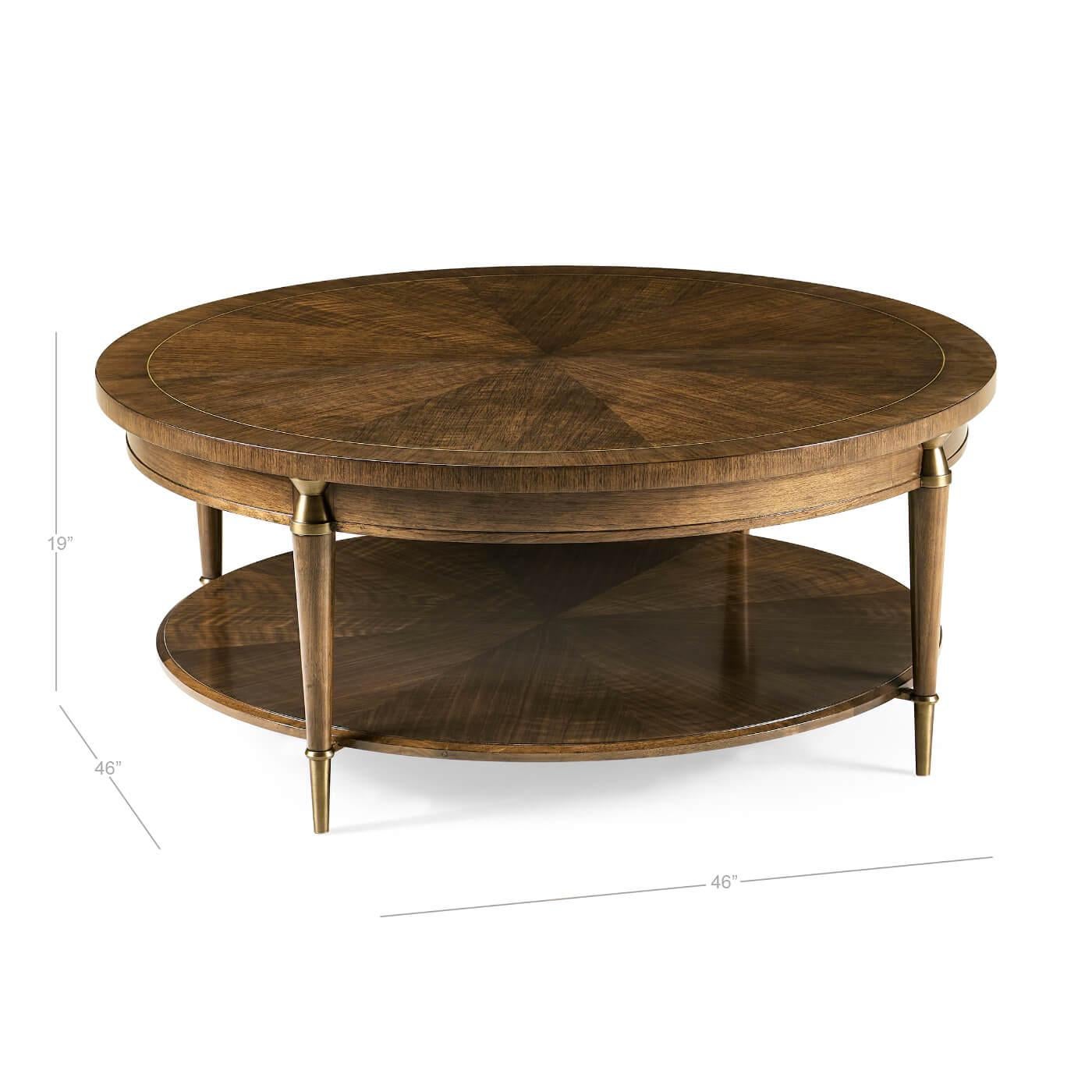 Midcentury Style Round Coffee Table For Sale 1