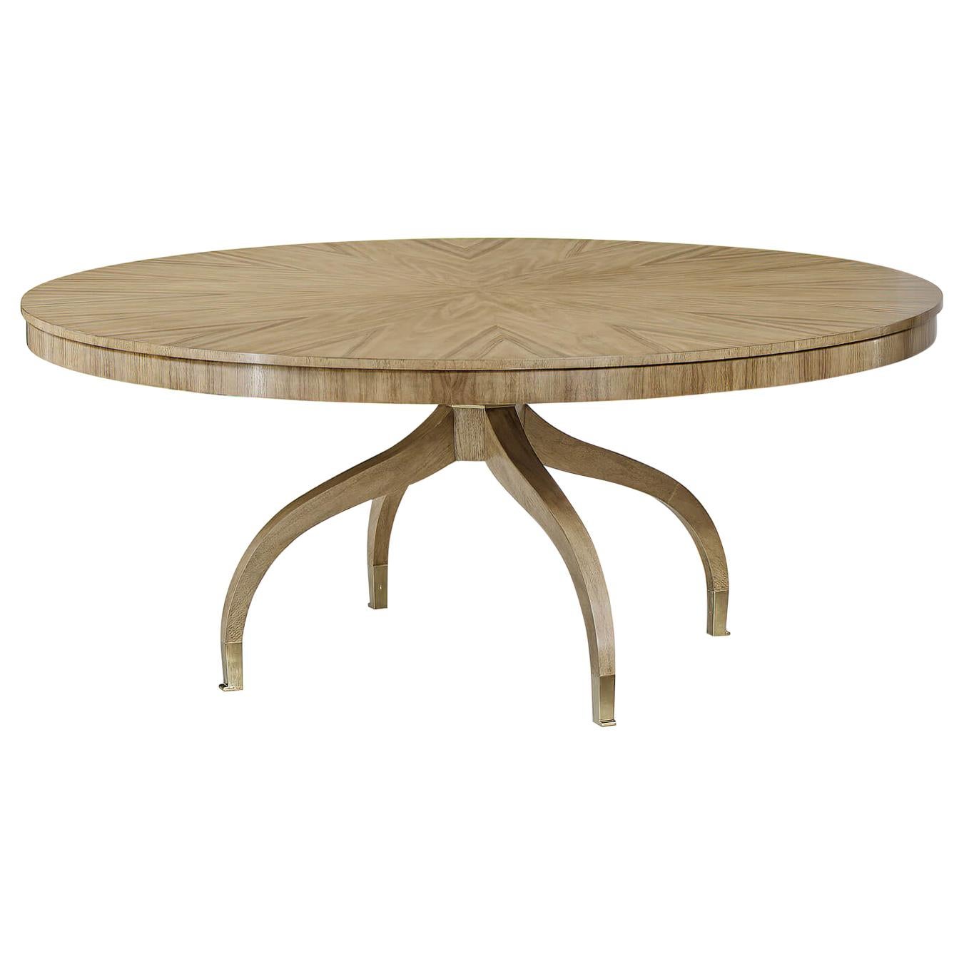 Table à manger ronde style Midcentury en vente