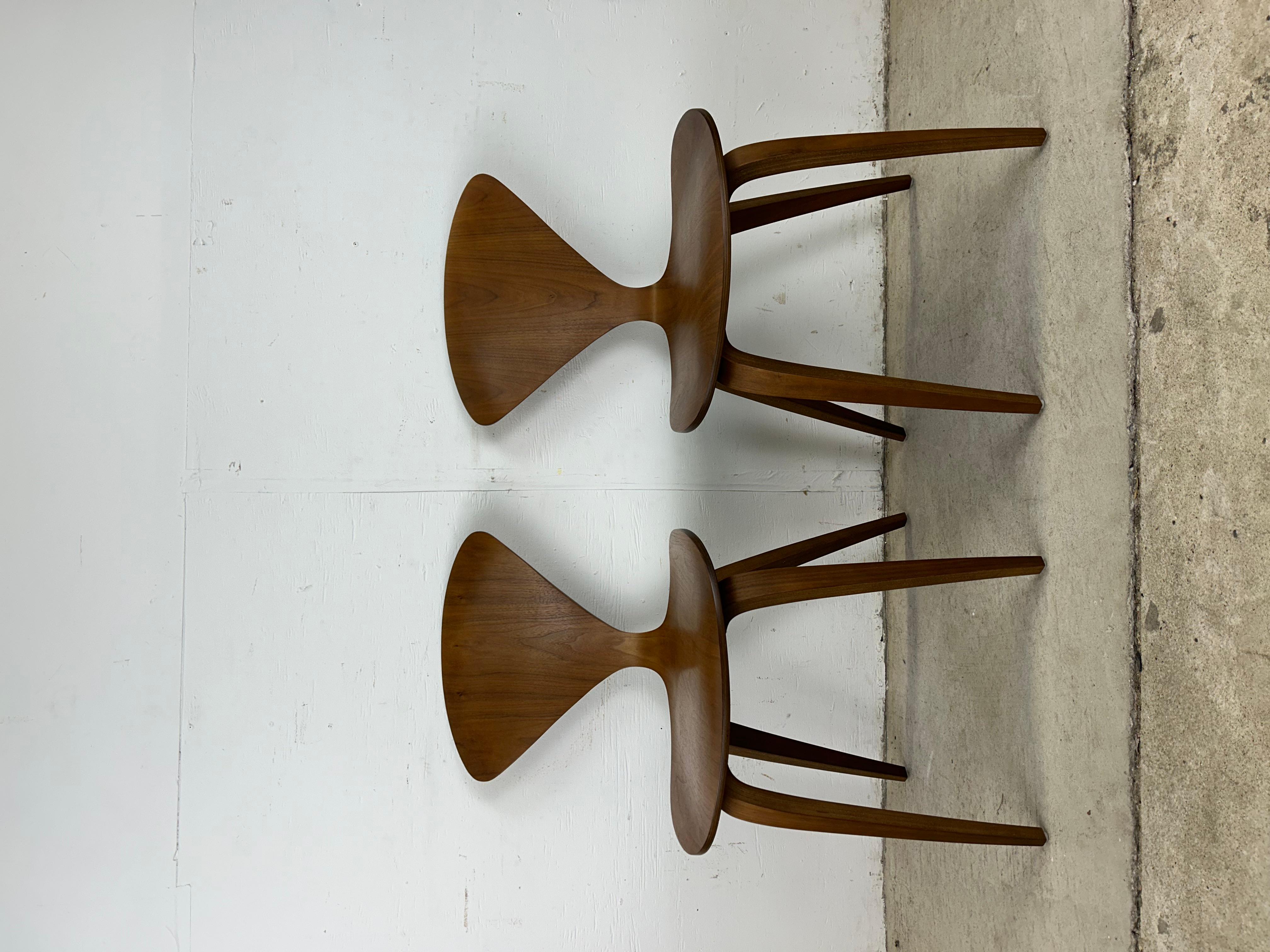 Ensemble de 4 chaises en bois courbé de style milieu de siècle par Norman Cherner 6