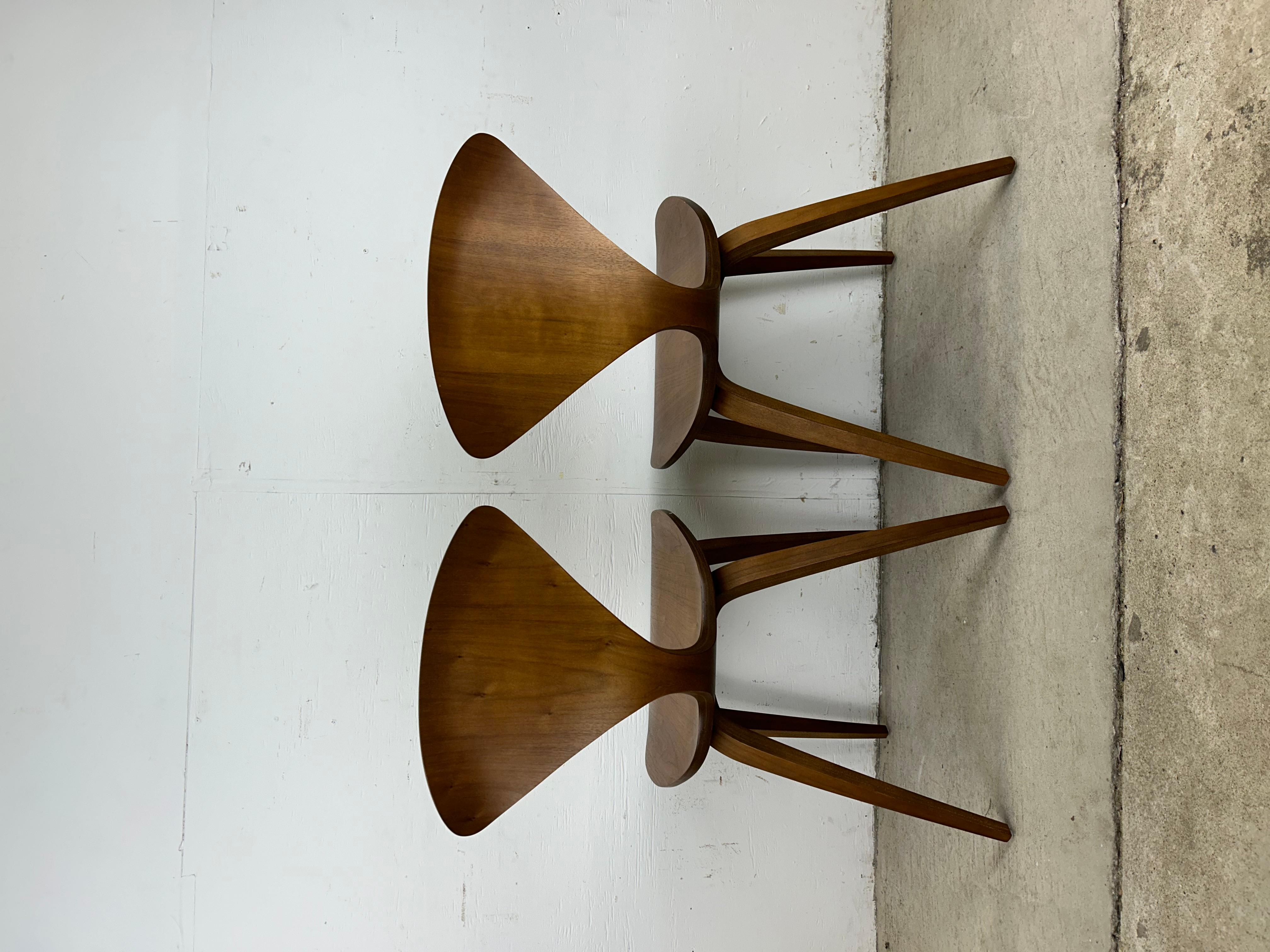 Ensemble de 4 chaises en bois courbé de style milieu de siècle par Norman Cherner 11