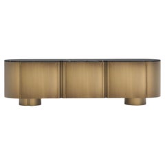 Credenza Socalco in stile metà secolo, ottone e Saint Laurent, di Greenapple