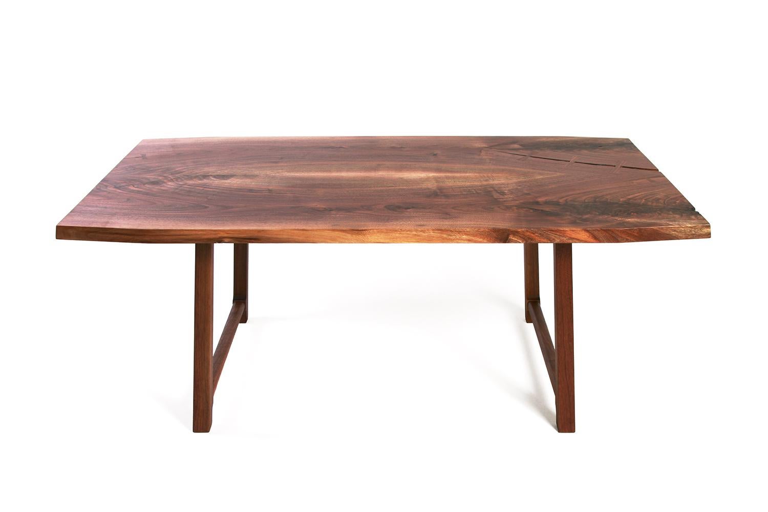 Table basse Highland en érable tacheté de style mi-siècle moderne, par New York Heartwoods en vente 1