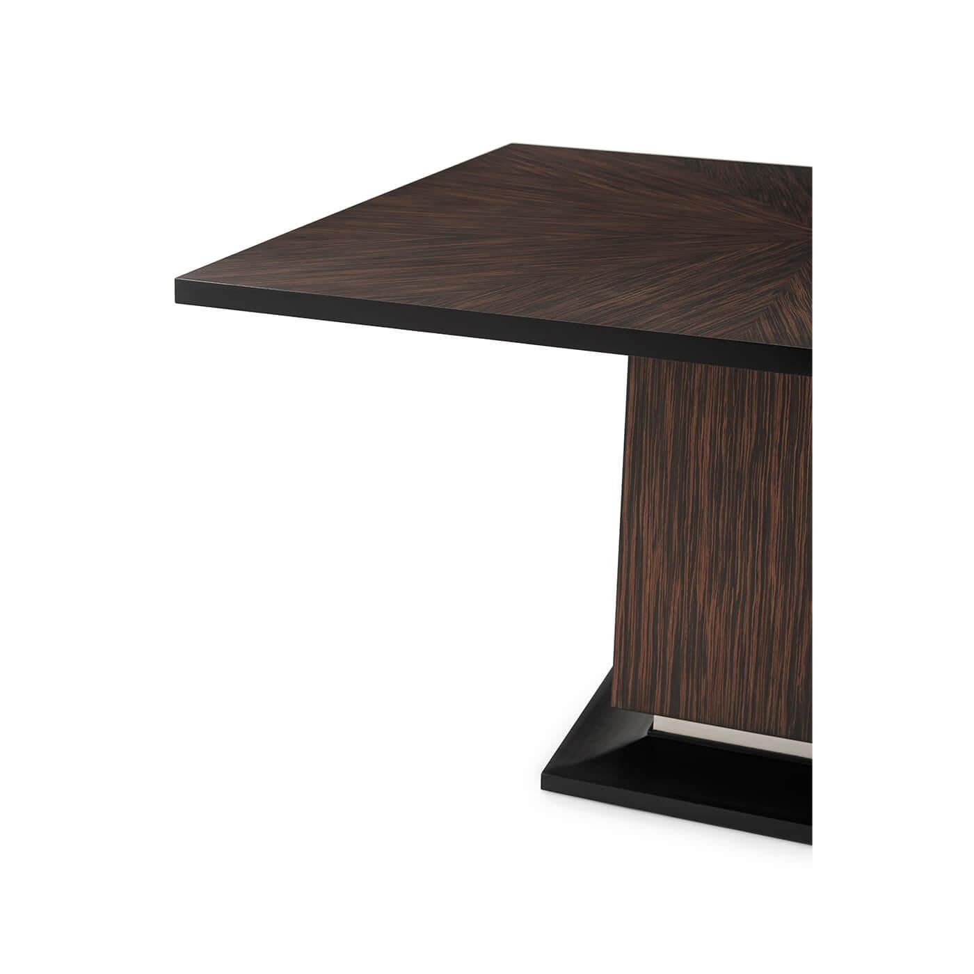 Contemporary Midcentury Style Square Dining Table