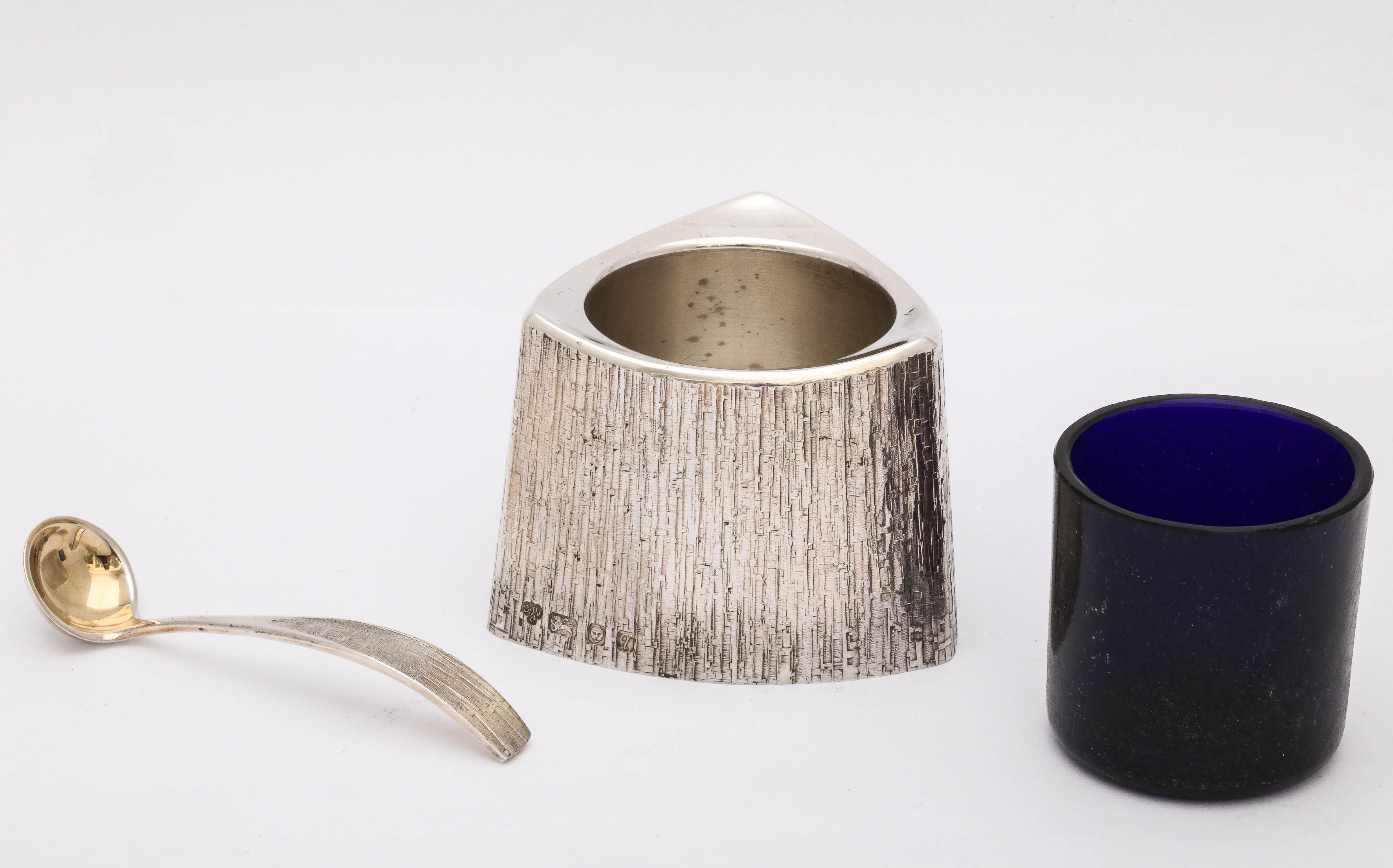 Set di condimenti in argento sterling in stile metà secolo con scatola originale, Asprey in vendita 12