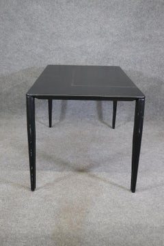 Mid Century Style Stitched Leather Wrapped Writing Desk in the manner of Jaques