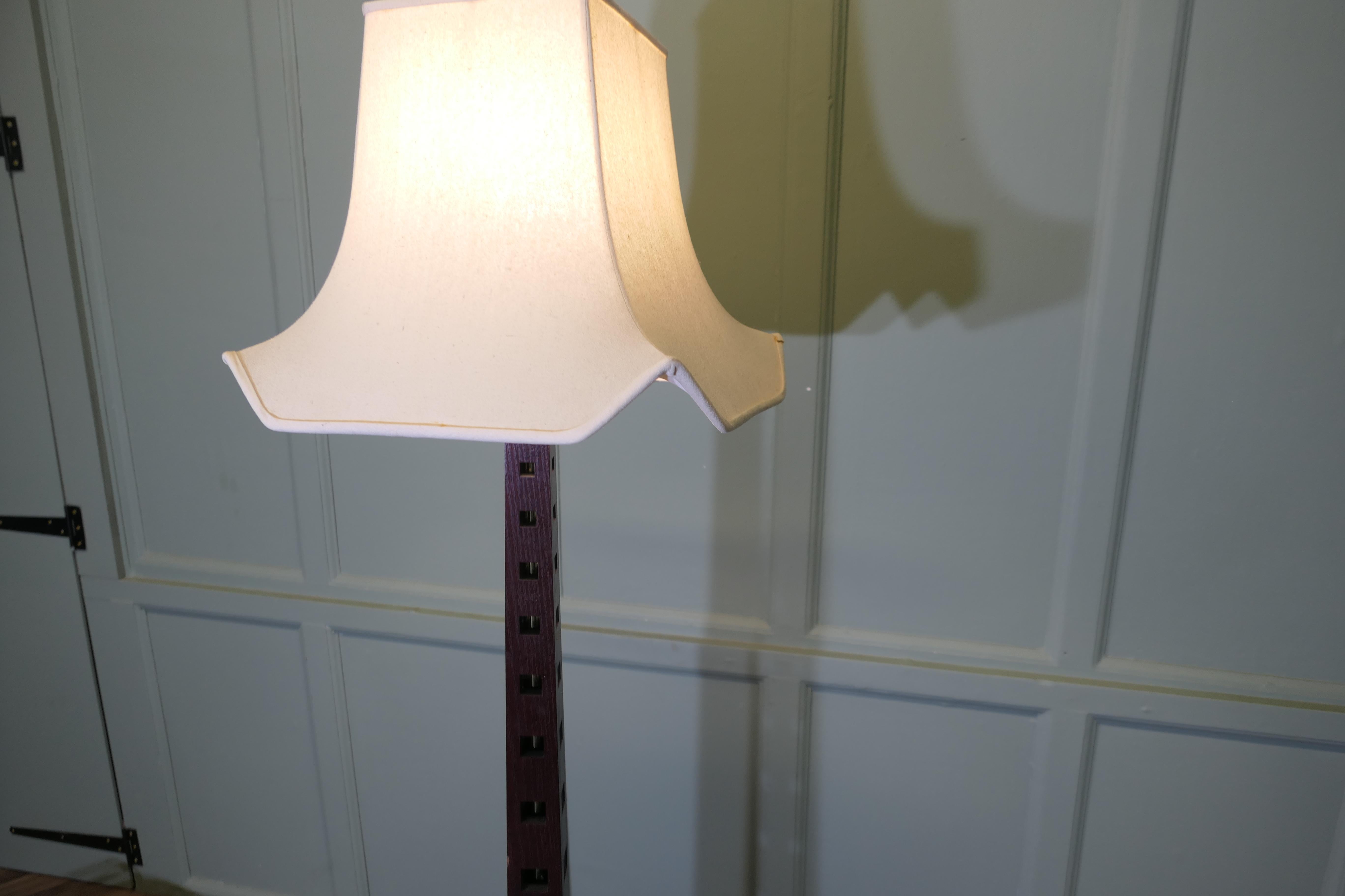 Mid Century Style Teak Standard or Floor Lamp  This is a very stylish piece For Sale 1